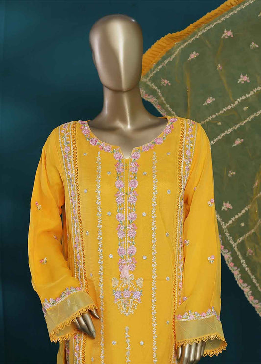 ASP-c0017 - 3 Piece Embroidered Chiffon