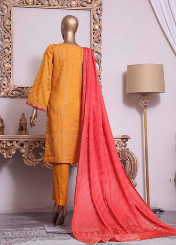 Bin Saeed Fabric - BNS-2204- 3 Piece Jacquard