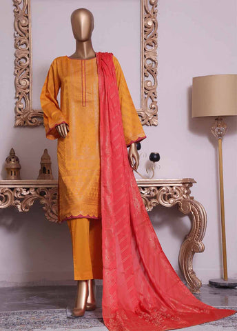 Bin Saeed Fabric - BNS-2204- 3 Piece Jacquard
