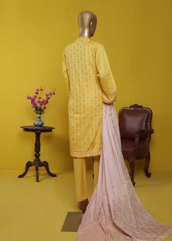 Bin Saeed Fabric - BNS-2206- 3 PIece Jacquard