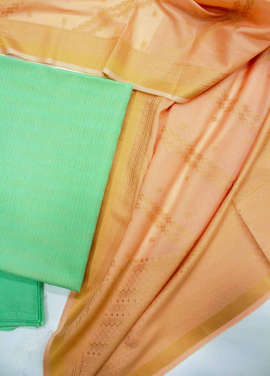 Bin Saeed Fabric - BNU-002 -3 Piece Printed Jacquard