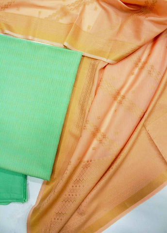 Bin Saeed Fabric - BNU-002 -3 Piece Printed Jacquard