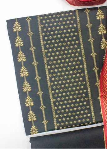 Bin Saeed Fabric - BNU-010 -3 Piece Printed Jacquard