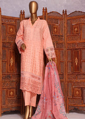 BTS-0003 - 3 Piece ChikanKari Stitched Suit