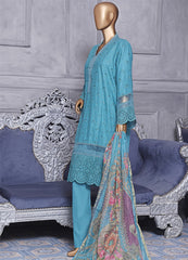 BTS-0012 - 3 Piece ChikanKari Stitched Suit