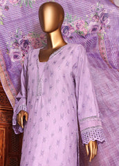 BTS-0102 - 3 Piece ChikanKari Stitched Suit