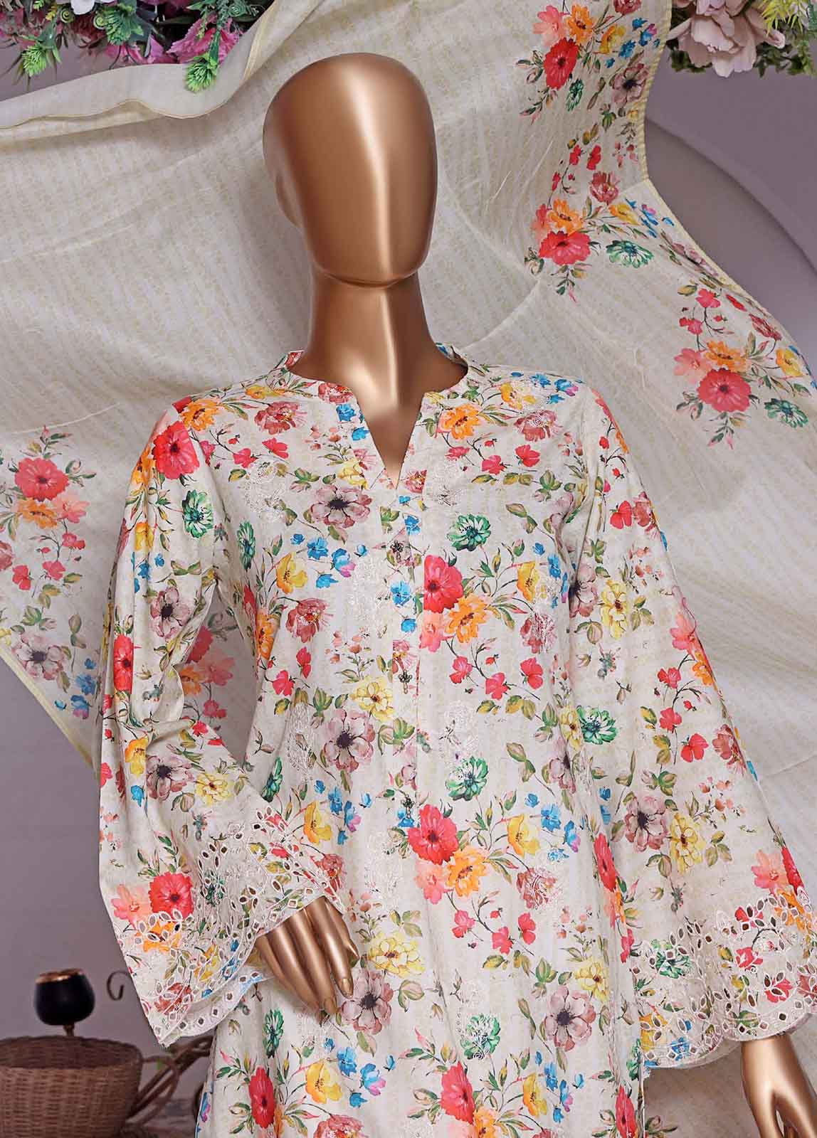 CC-0076 -3 Piece Lawn Chikankari