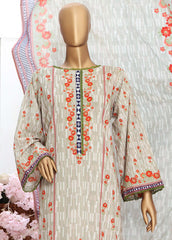 CF-0007 - 3 Piece Printed Cotton Stitched Suit
