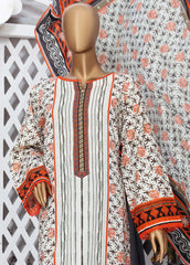 CF-0011 - 3 Piece Printed Cotton Stitched Suit