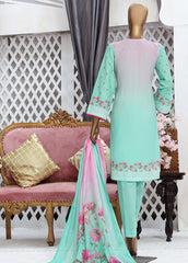 CF-0022 - 3 Piece Printed Cotton Stitched Suit