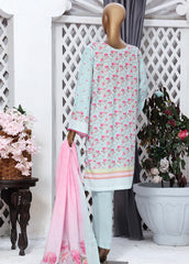 CF-0023 - 3 Piece Printed Cotton Stitched Suit