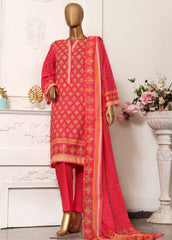 CF-0033 - 3 Piece Printed Cotton Stitched Suit