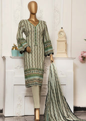 CF-0039 - 3 Piece Printed Cotton Stitched Suit