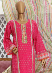 CF-0050 - 3 Piece Printed Cotton Stitched Suit