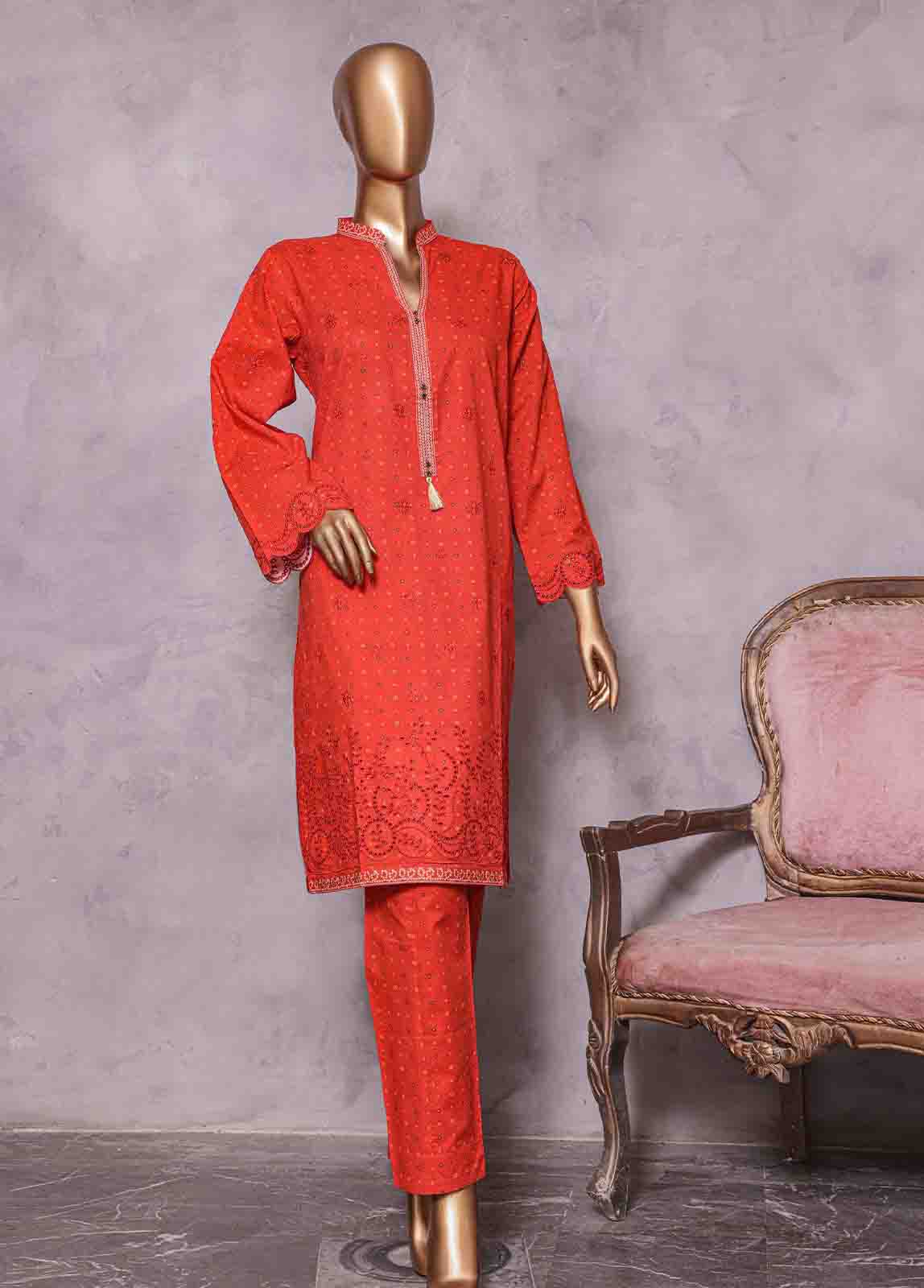 Bin Saeed Fabric - CKC-0101- 2 Piece Lawn Chikankari