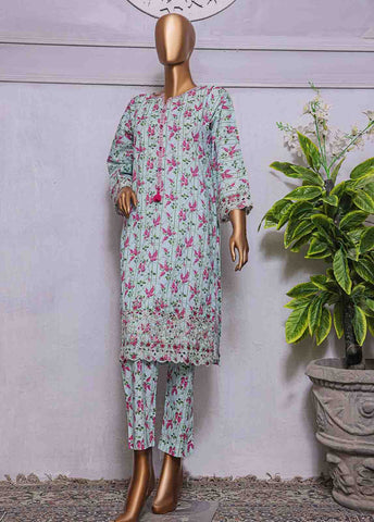 Bin Saeed Fabric - CKC-0103- 2 Piece Lawn Chikankari