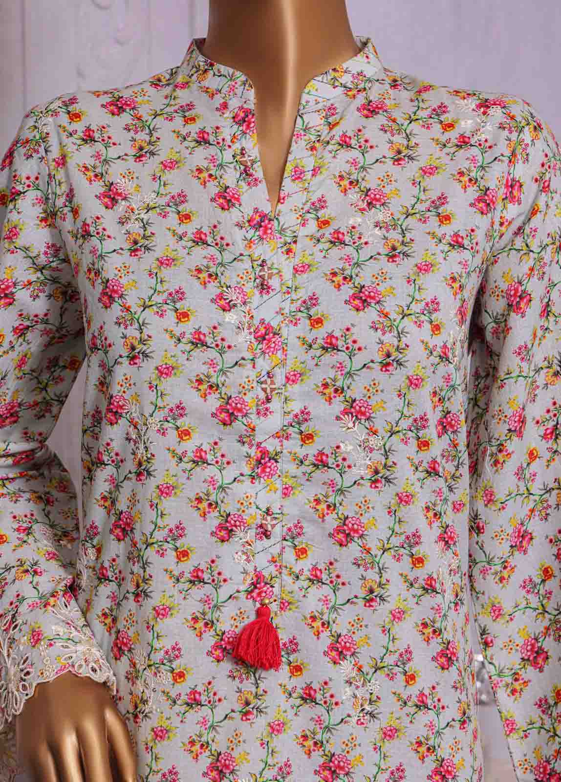 Bin Saeed Fabric - CKC-0107- 2 Piece Lawn Chikankari