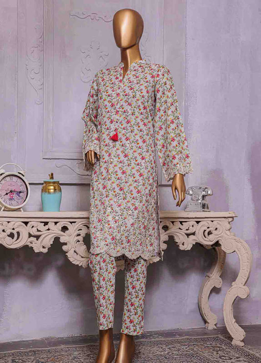 Bin Saeed Fabric - CKC-0107- 2 Piece Lawn Chikankari