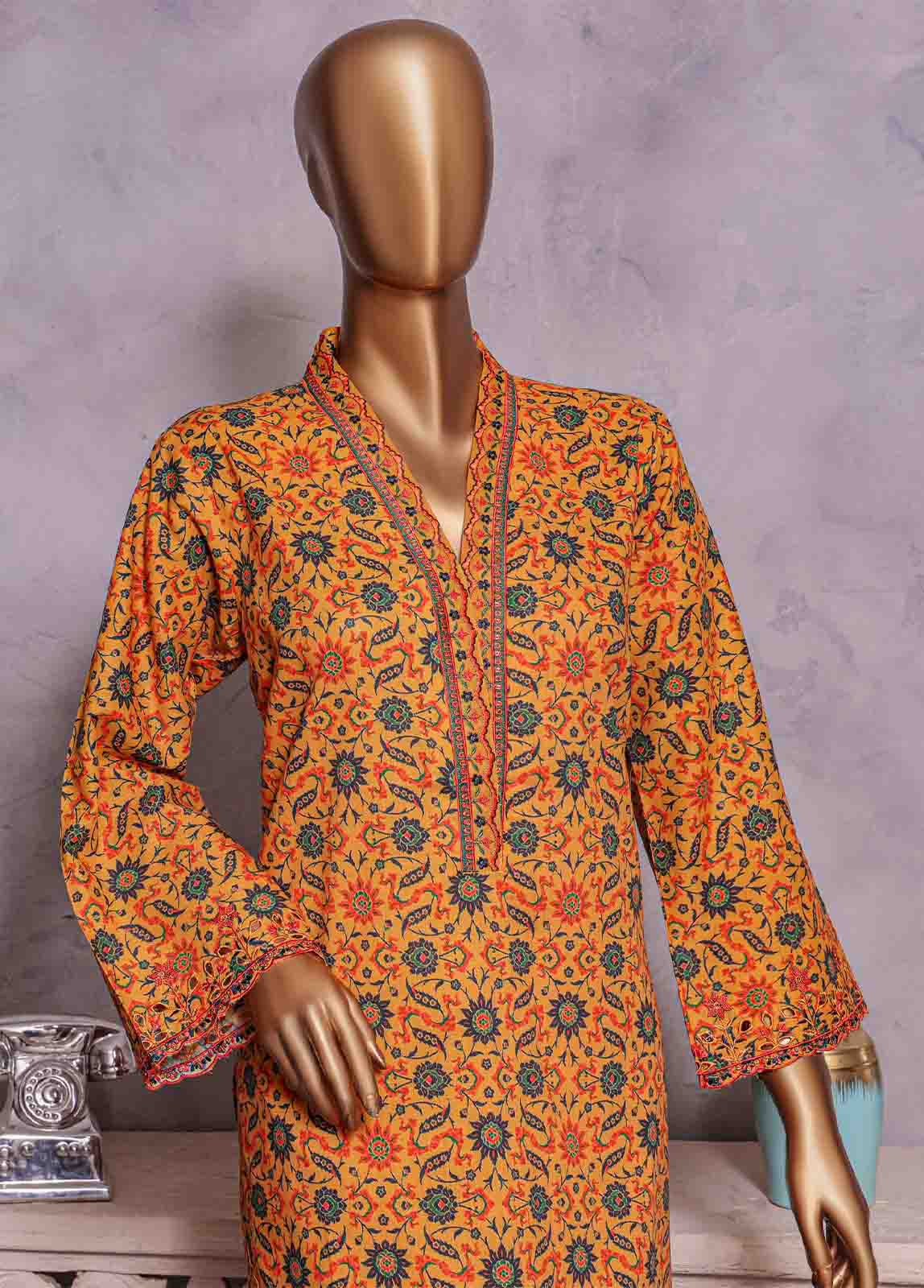 Bin Saeed Fabric - CKC-0113- 2 Piece Lawn Chikankari