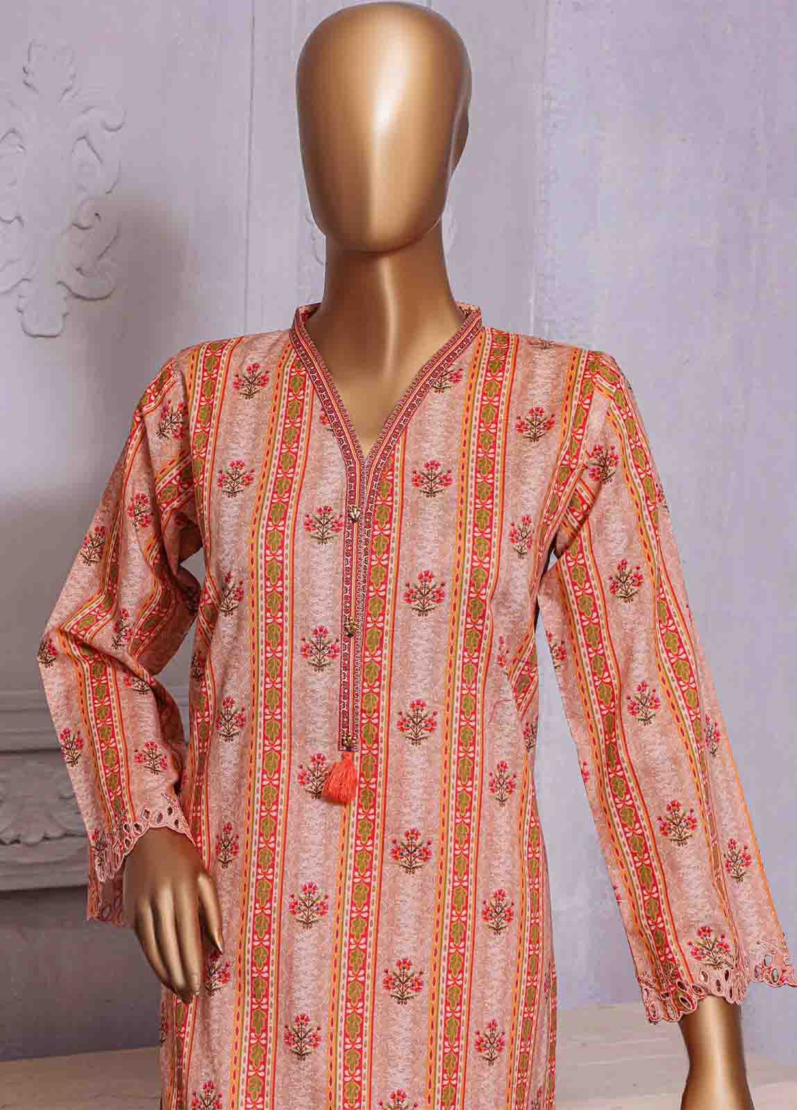 Bin Saeed Fabric - CKC-0128- 2 Piece Lawn Chikankari