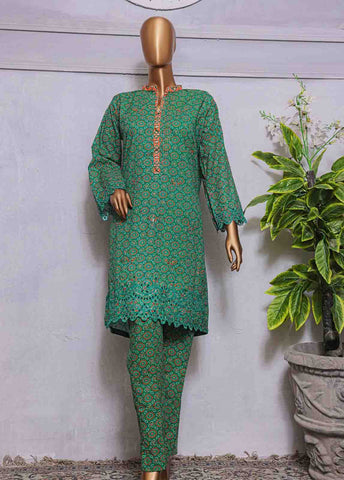 Bin Saeed Fabric - CKC-0136- 2 Piece Lawn Chikankari