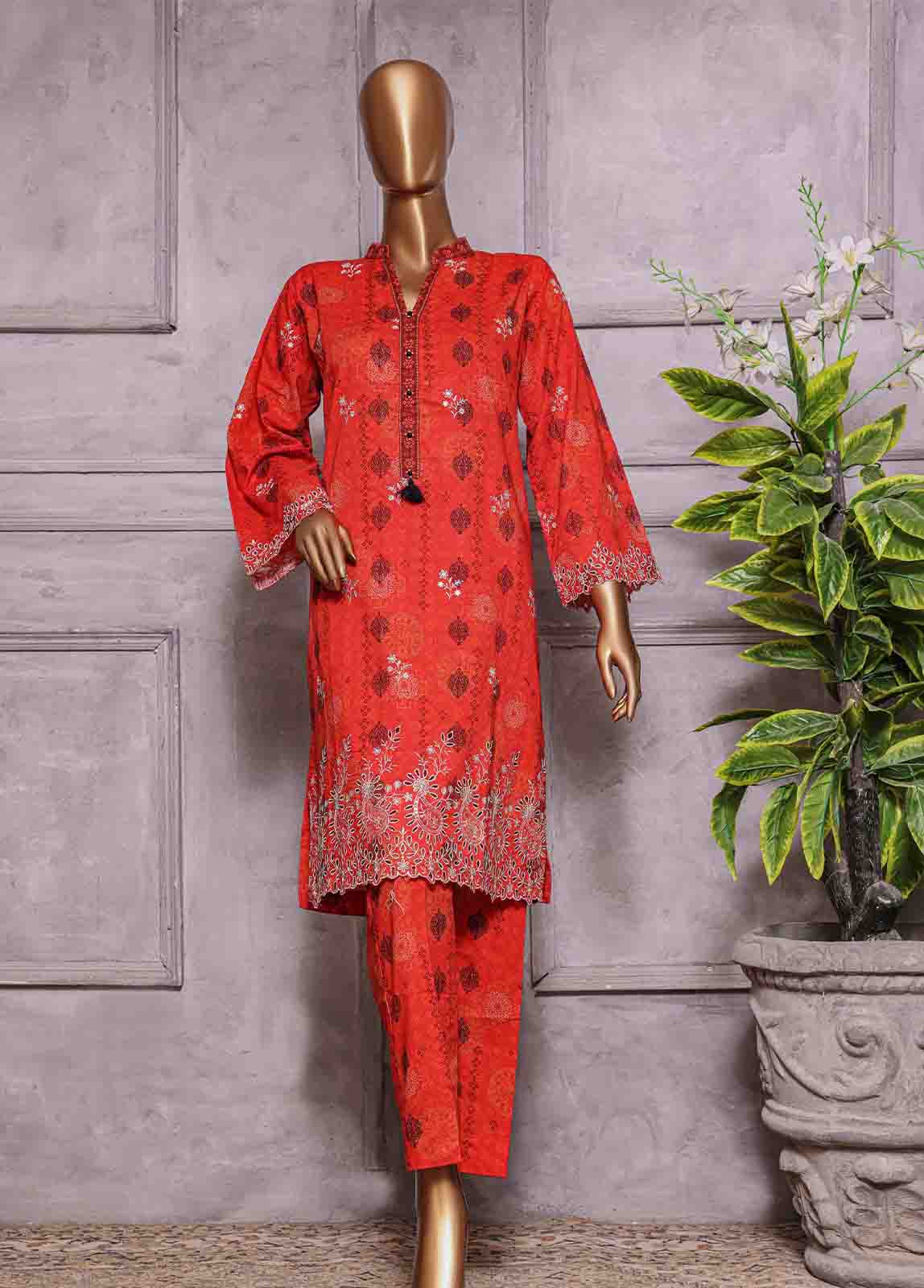 Bin Saeed Fabric - CKC-0140- 2 Piece Lawn Chikankari