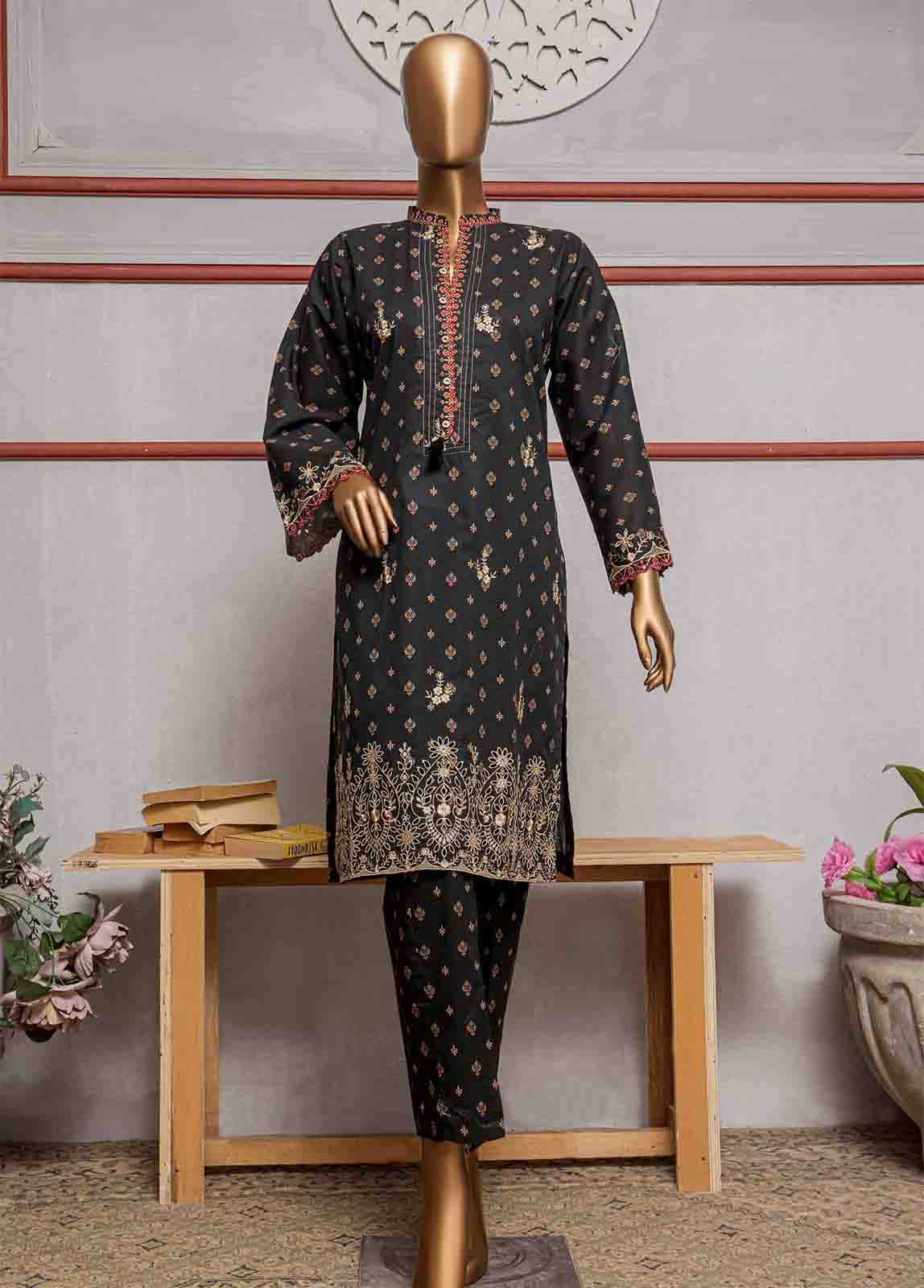 Bin Saeed Fabric - CKC-0149- 2 Piece Lawn Chikankari