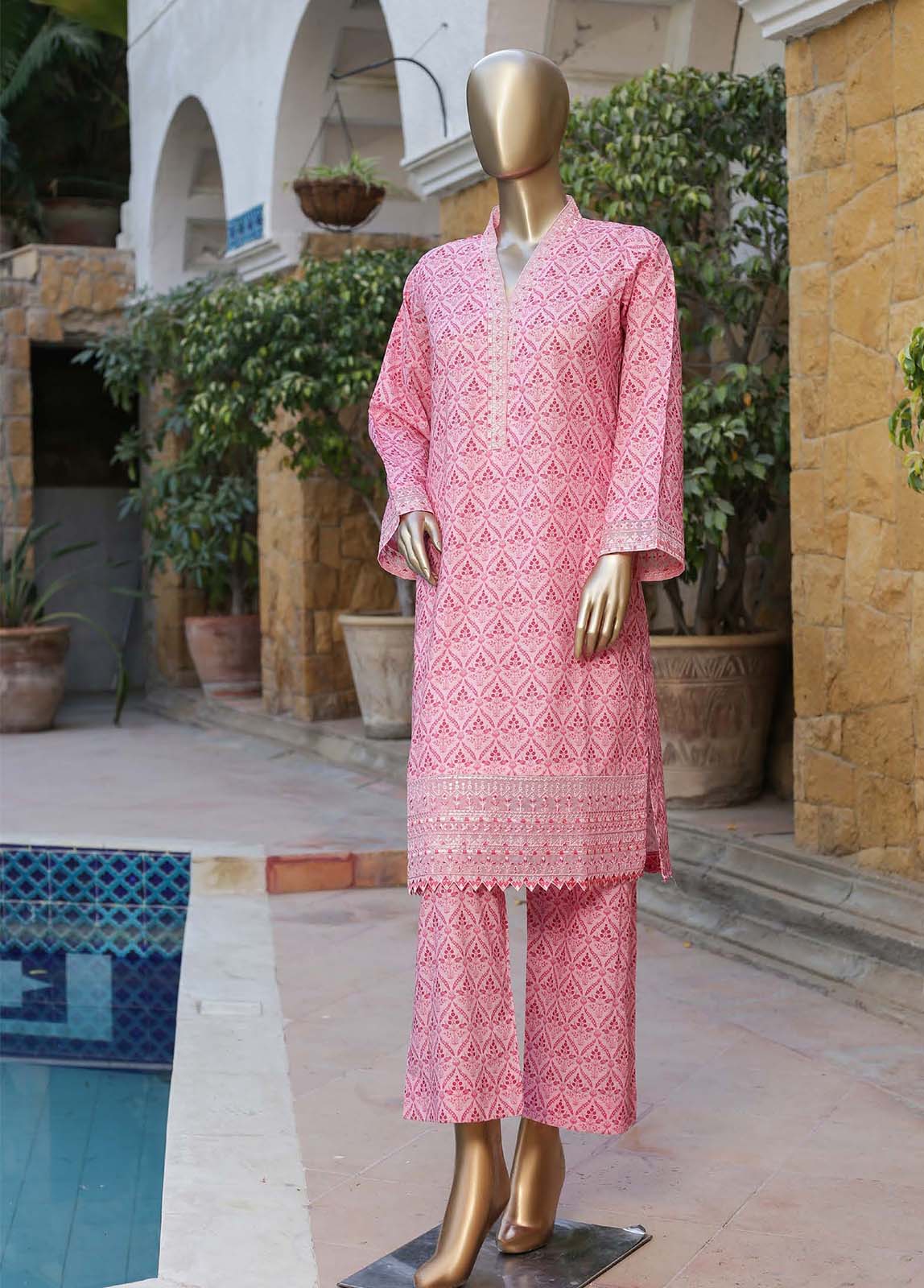 Bin Saeed Fabric - CKE-0153- 2 Piece Embroidery Lawn