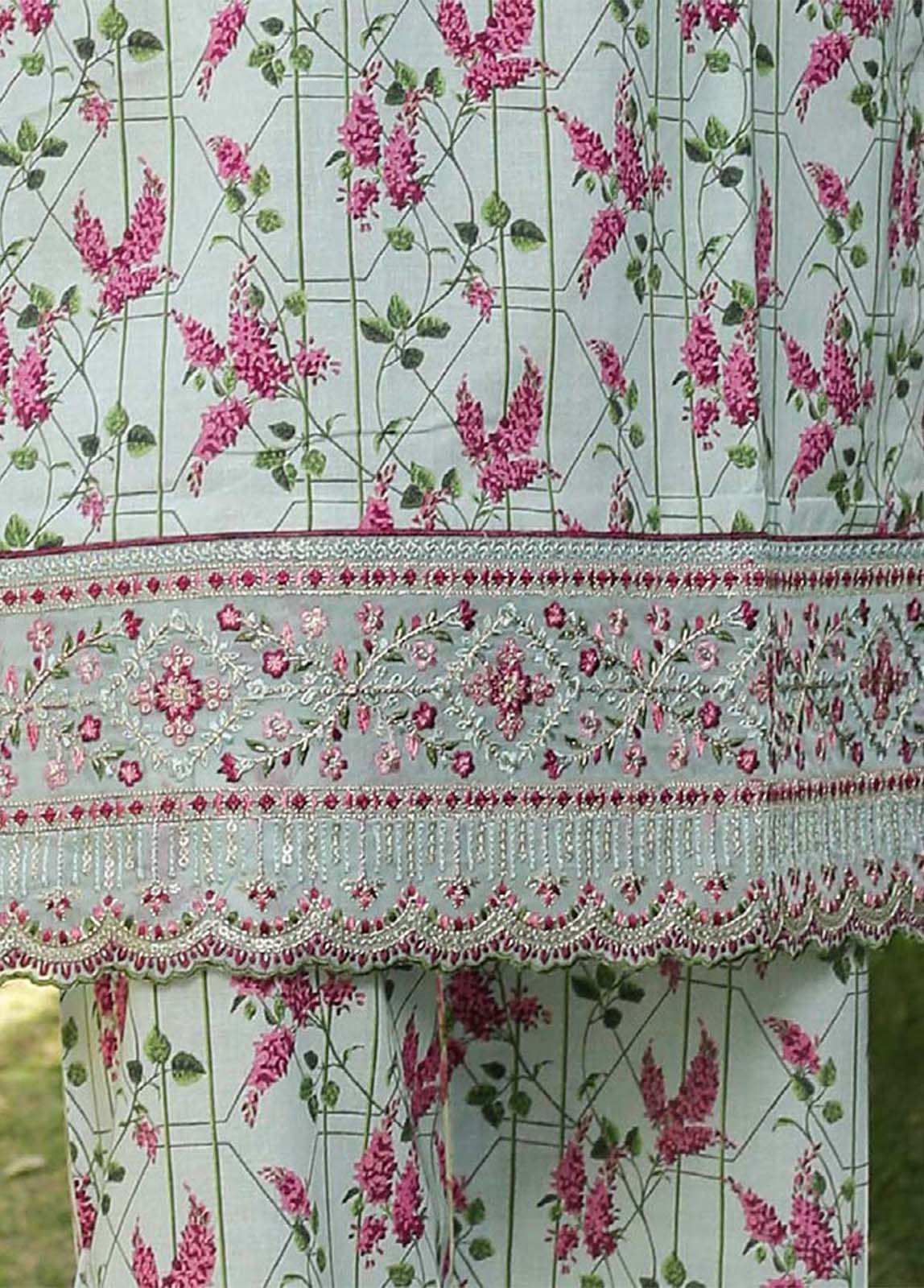 Bin Saeed Fabric - CKE-0154- 2 Piece Lawn Embroidery