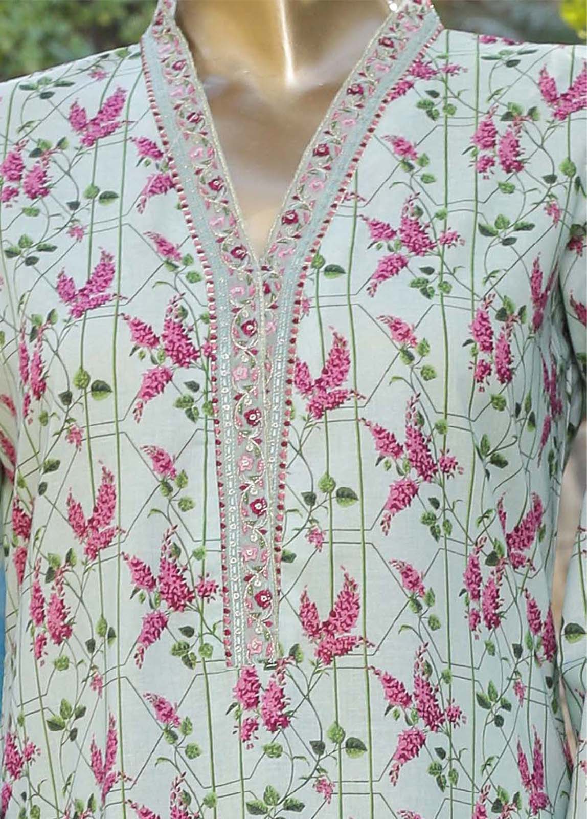 Bin Saeed Fabric - CKE-0154- 2 Piece Lawn Embroidery