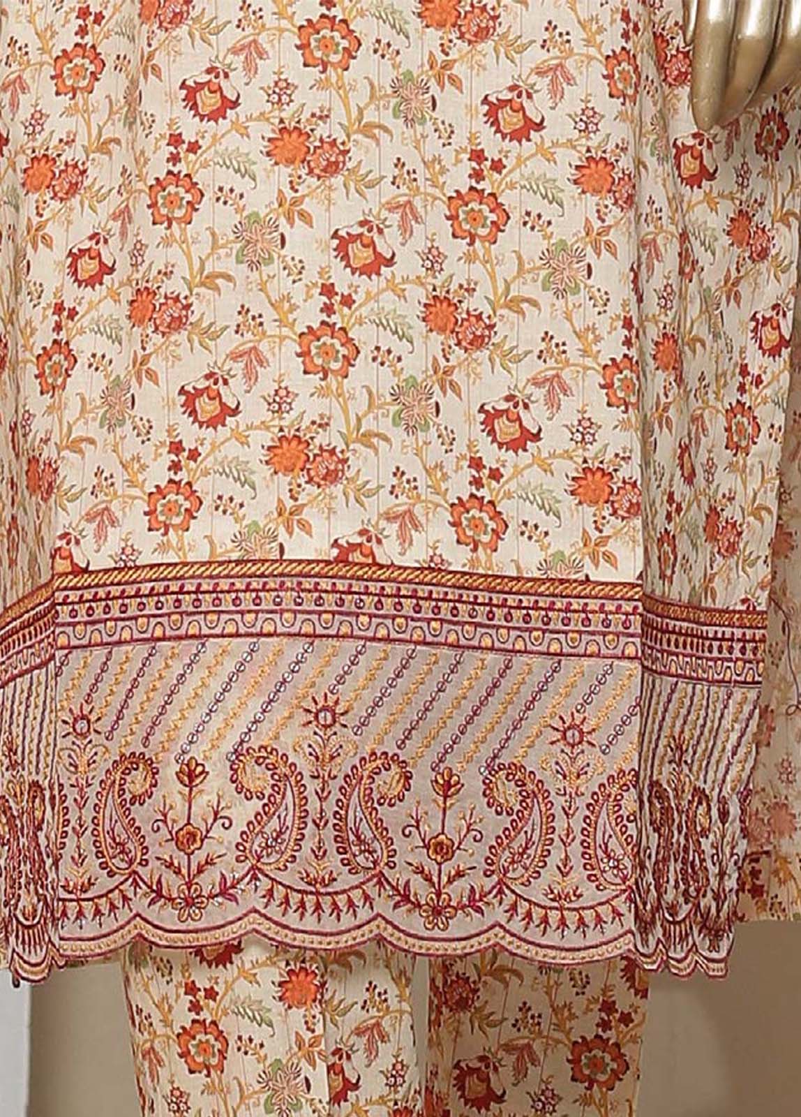 Bin Saeed Fabric - CKE-0159- 2 Piece Embroidery Lawn