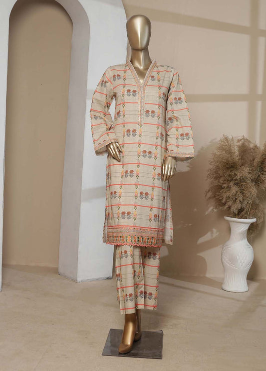 Bin Saeed Fabric - CKE-0174- 2 Piece Embroidery Lawn