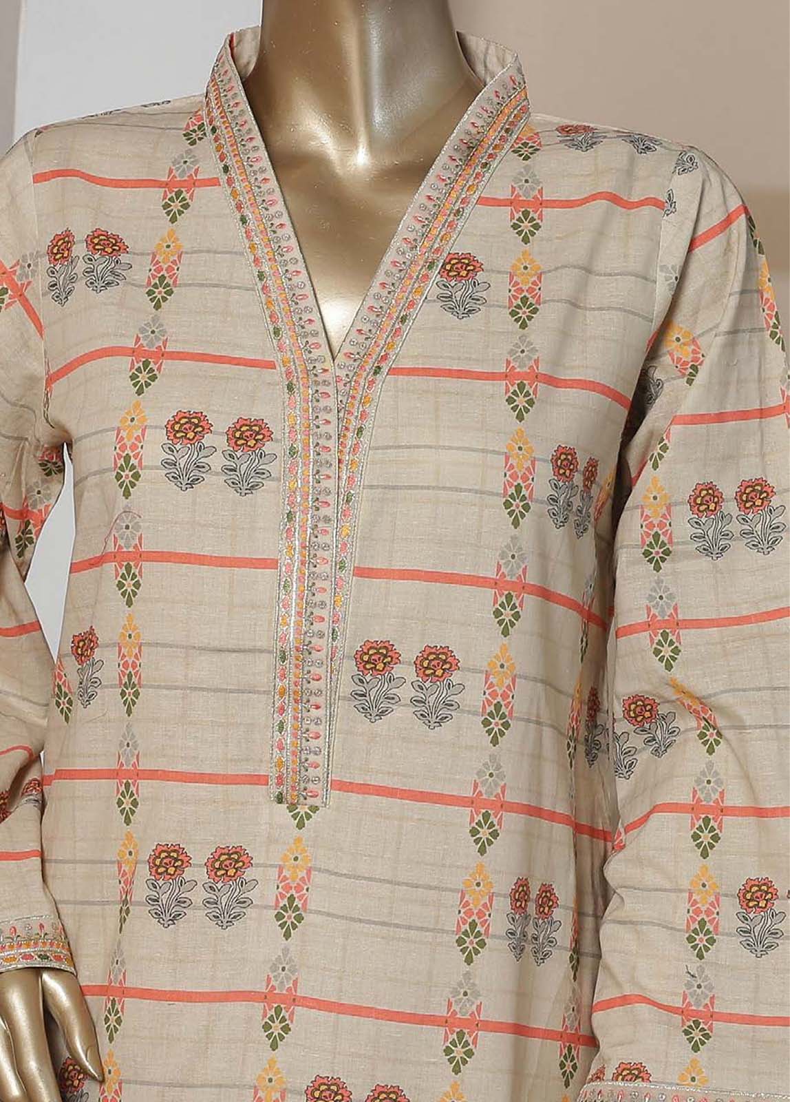 Bin Saeed Fabric - CKE-0174- 2 Piece Embroidery Lawn