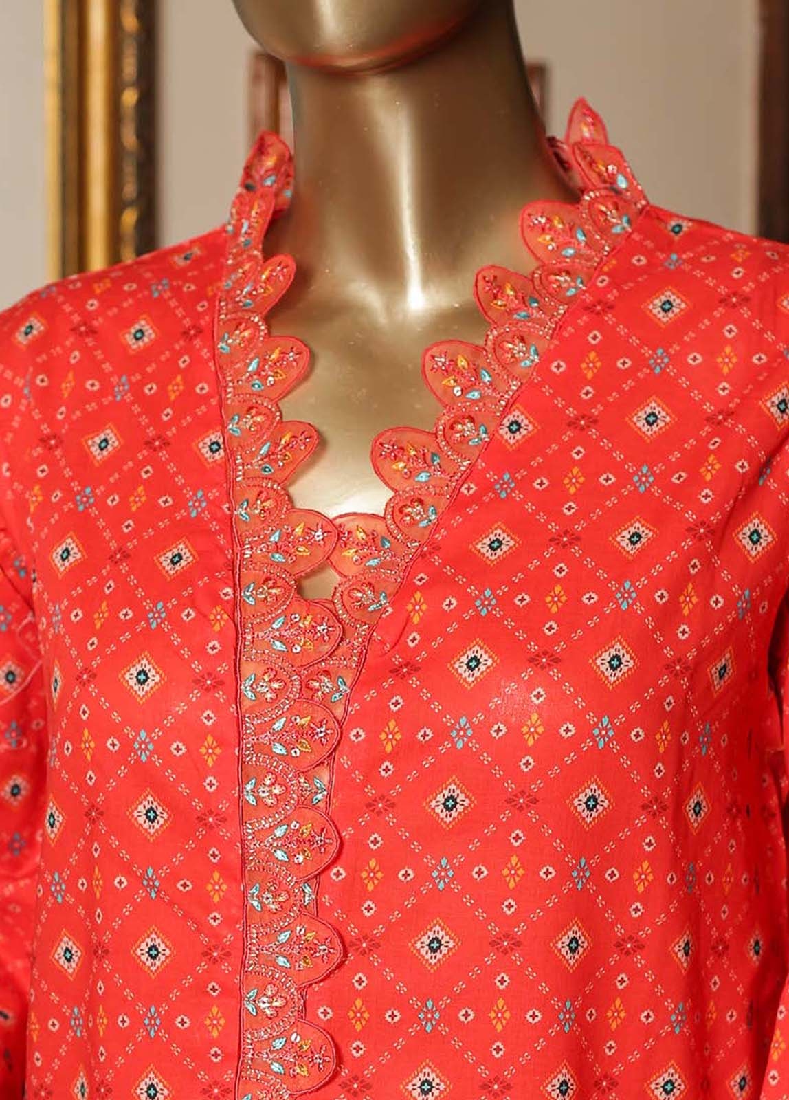 Bin Saeed Fabric - CKE-0175- 2 Piece Embroidery Lawn