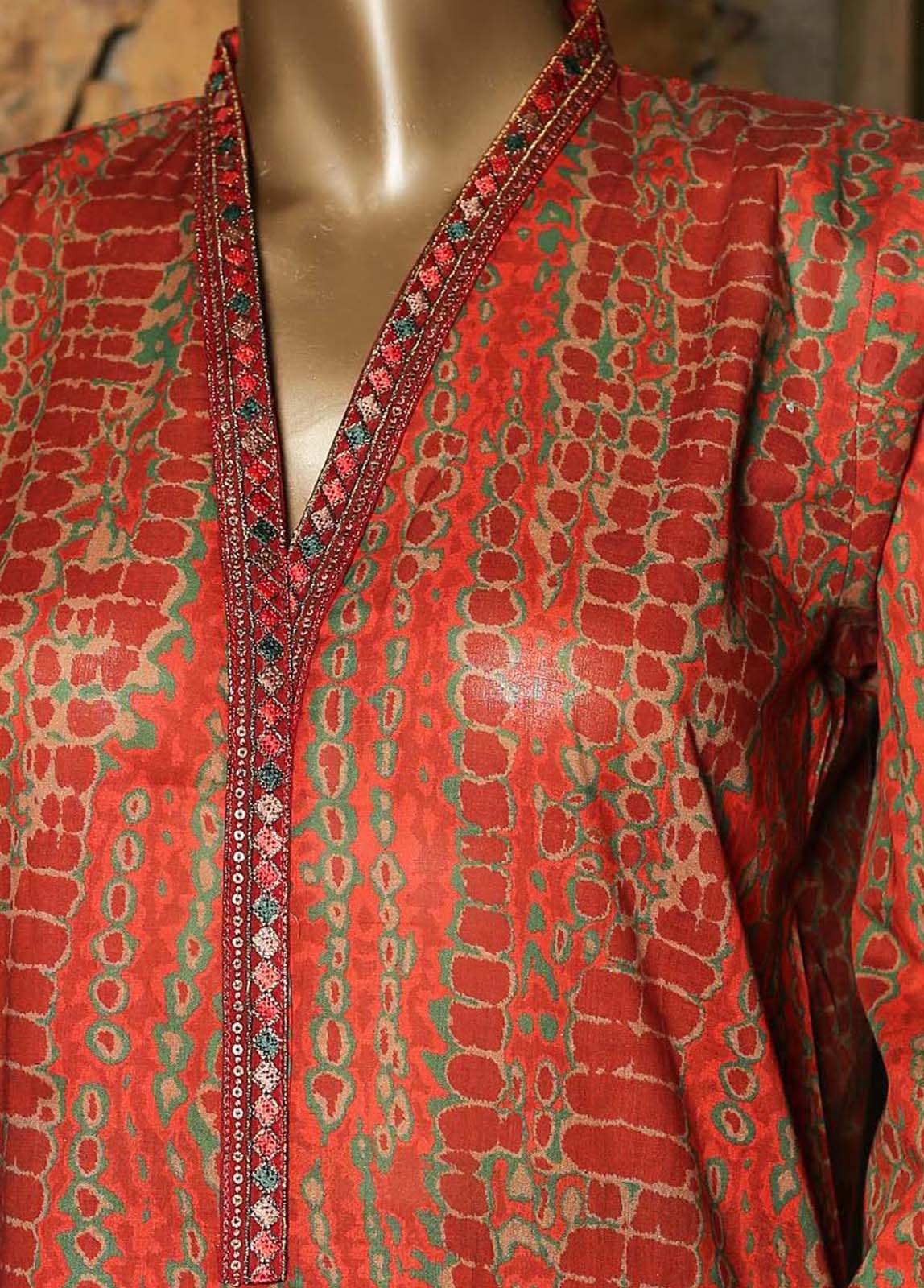 Bin Saeed Fabric - CKE-0176- 2 Piece Embroidery Lawn