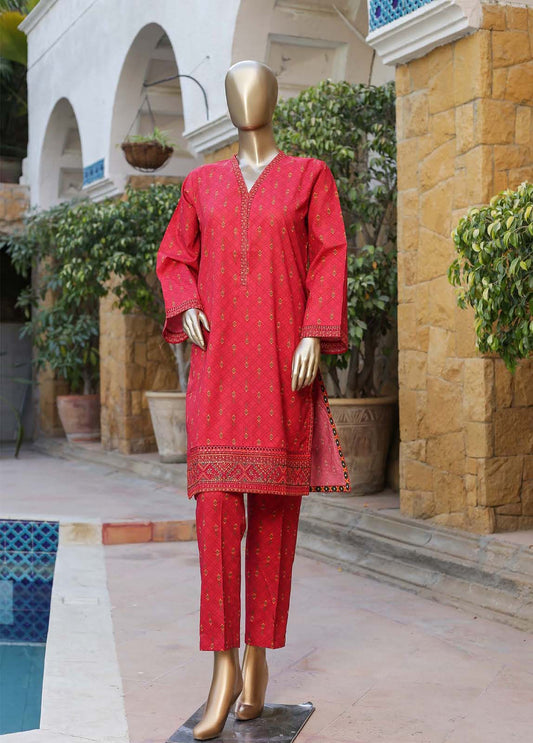 Bin Saeed Fabric - CKE-0185- 2 Piece Embroidery Lawn