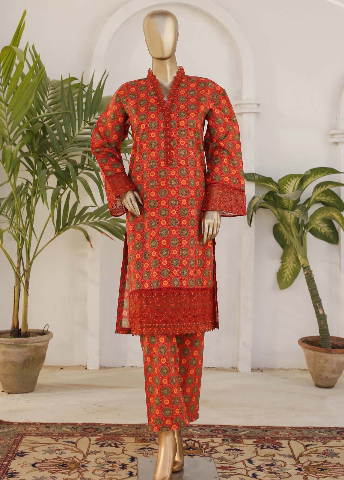 Bin Saeed Fabric - CKE-0190- 2 Piece Embroidery Lawn