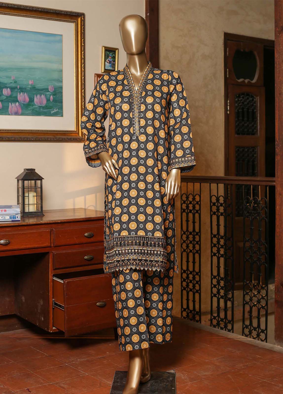 Bin Saeed Fabric - CKE-0200- 2 Piece Embroidery Lawn