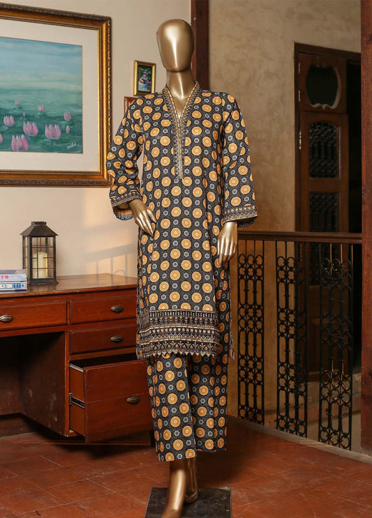 Bin Saeed Fabric - CKE-0200- 2 Piece Embroidery Lawn