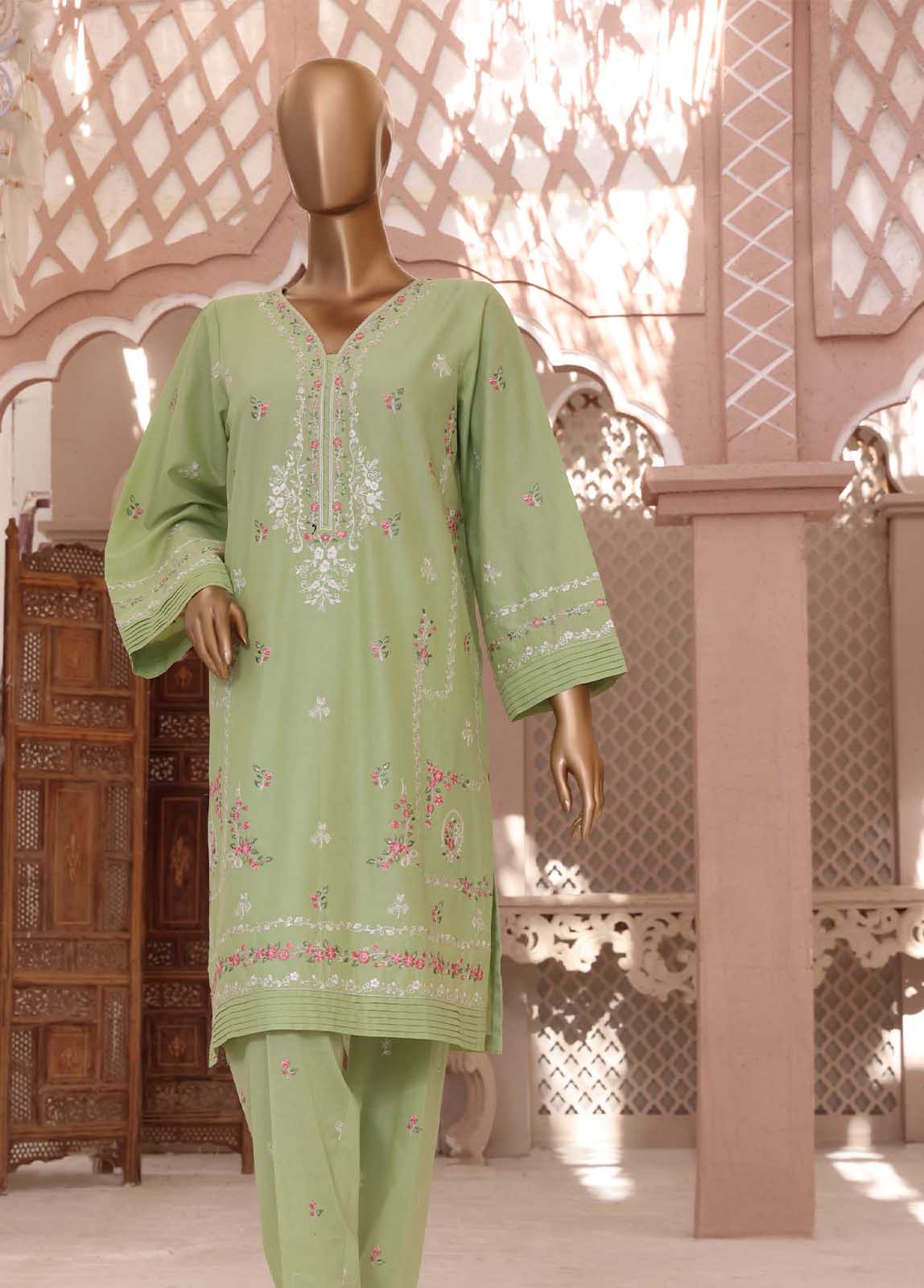 CMFT-003-A - ZIZA 2 Piece Lawn Embroidered