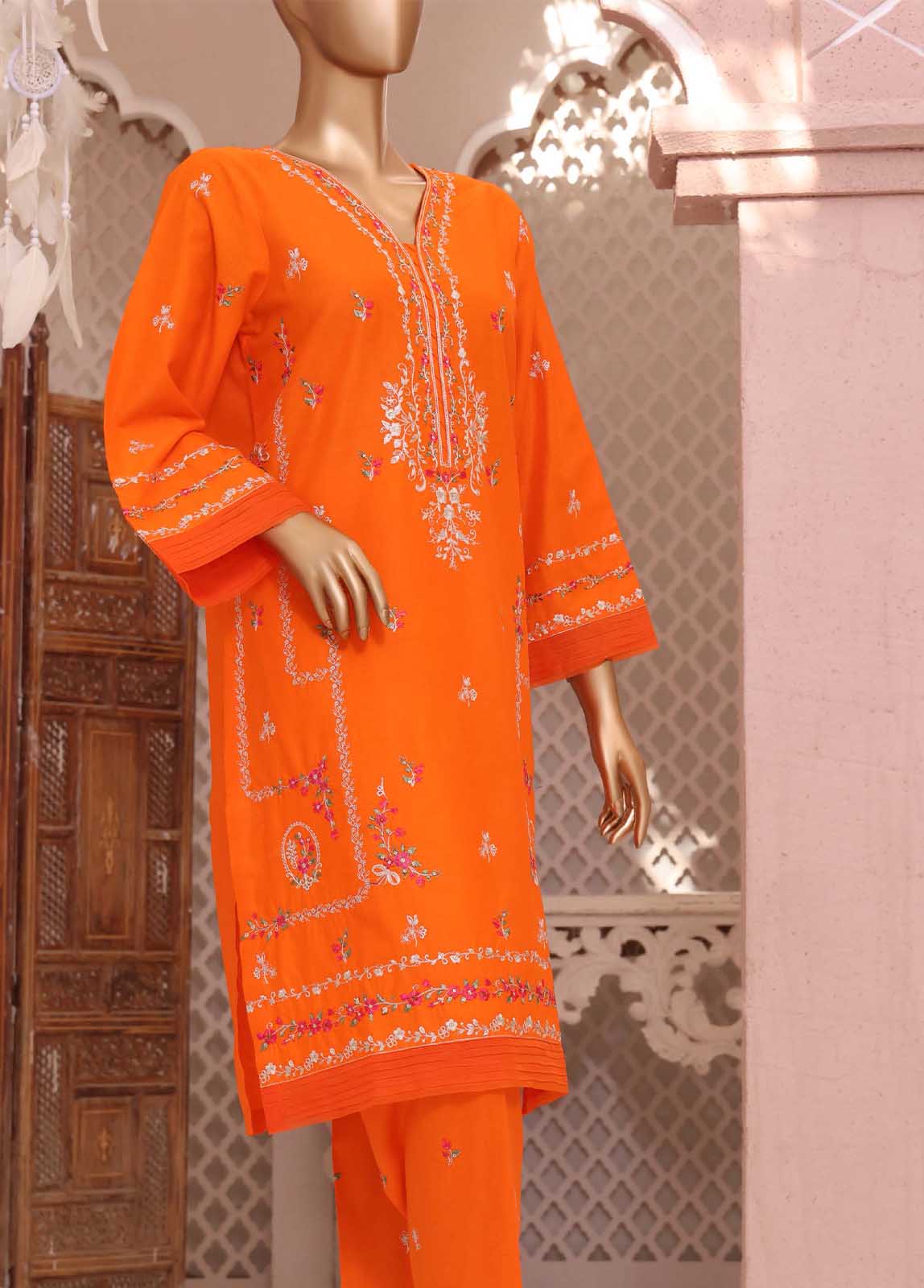 CMFT-011-A- ZIZA 2 Piece Lawn Embroidered