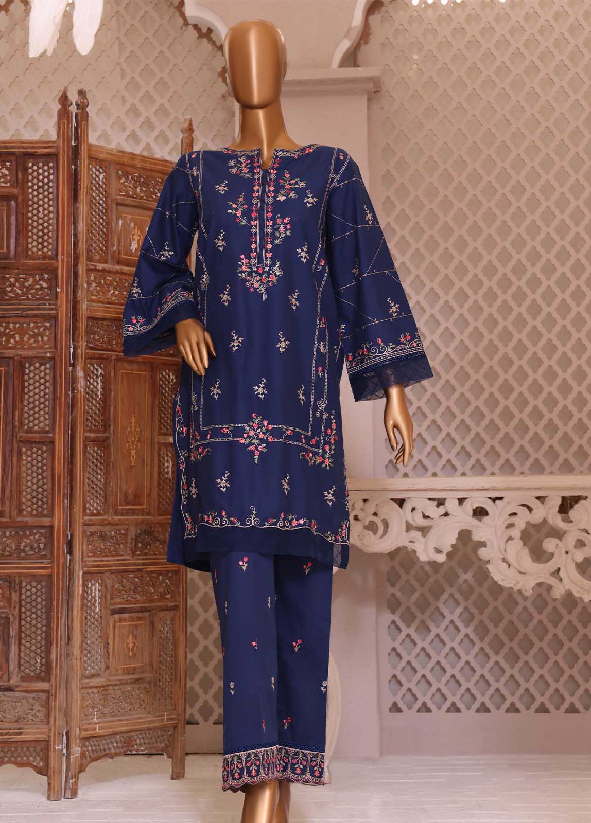 CMFT-017-A- ZIZA 2 Piece Lawn Embroidered