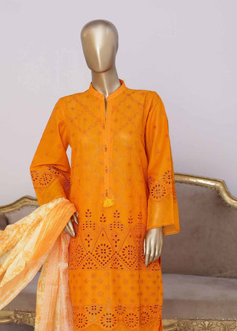 Bin Saeed Fabric - CMFT-05-C- 3 Piece Chikankari