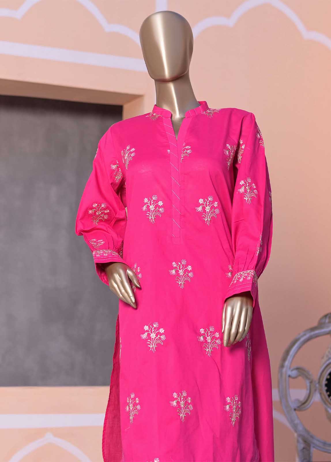 Bin Saeed Fabric - CMFT-09-B - 2 Piece Lawn Embroidered