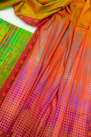 Bin Saeed Fabric - D-0708- 3 Piece UnStitched Digital Printed Lawn