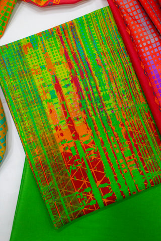 Bin Saeed Fabric - D-0708- 3 Piece UnStitched Digital Printed Lawn