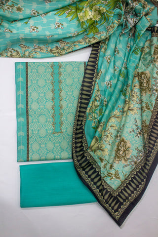 Bin Saeed Fabric - D-0710- 3 Piece UnStitched Digital Printed Lawn