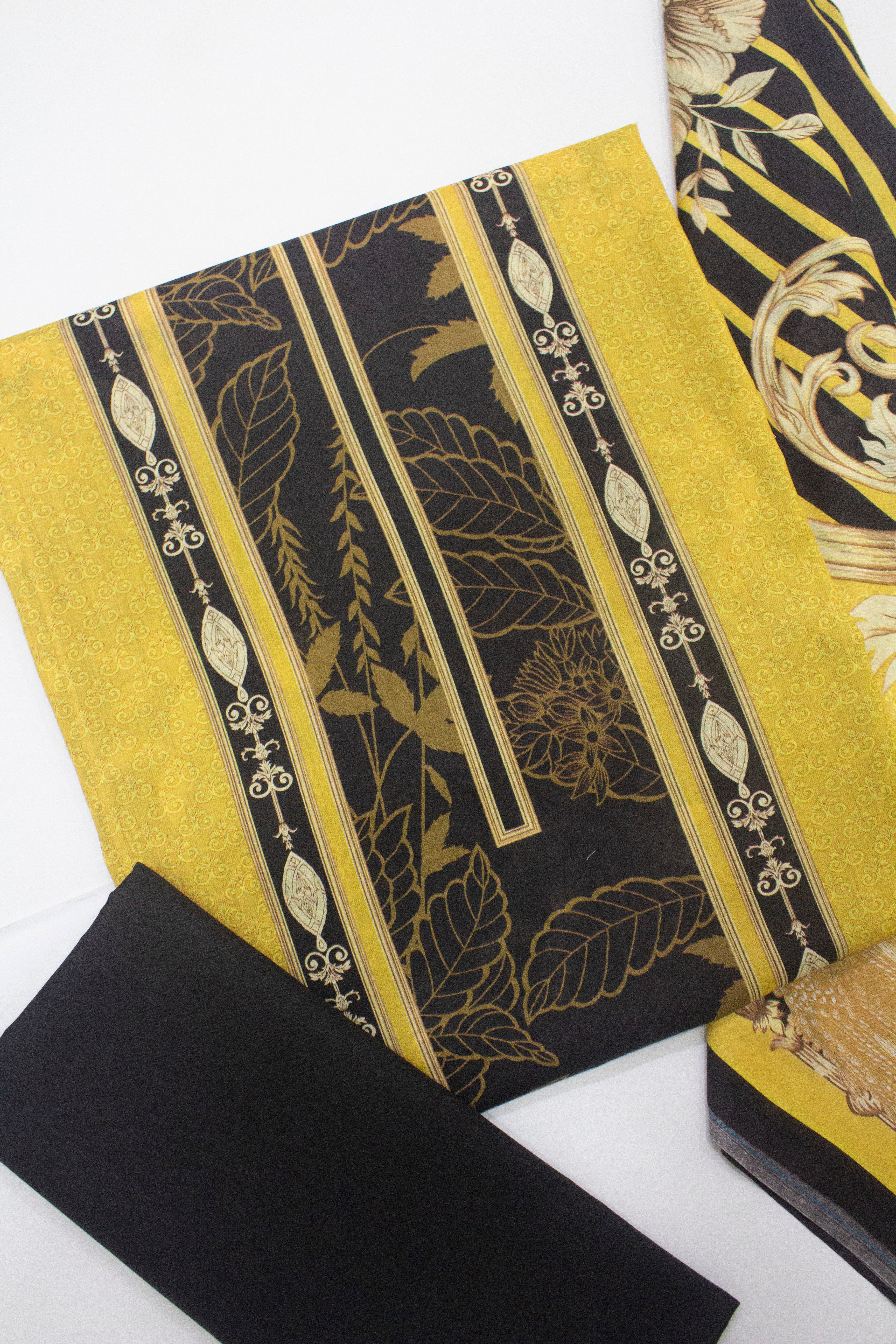 Bin Saeed Fabric - D-0716- 3 Piece UnStitched Digital Printed Lawn