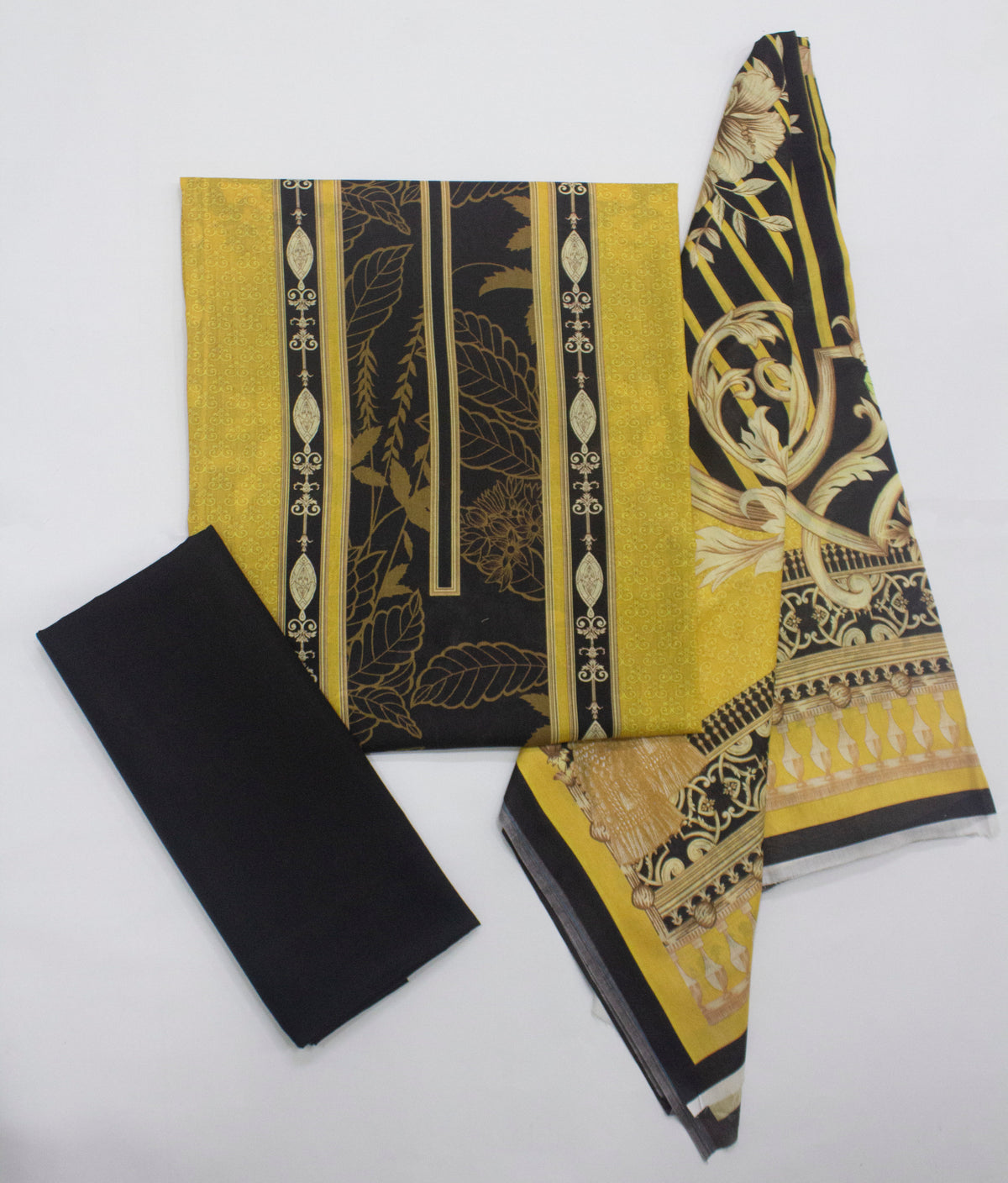 Bin Saeed Fabric - D-0716- 3 Piece UnStitched Digital Printed Lawn