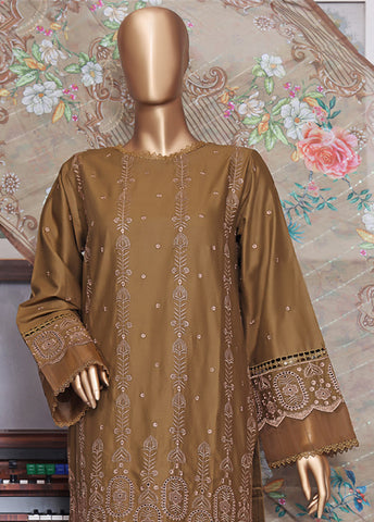 Bin Saeed Fabric - DTS-0007 - 3 Piece ChikanKari Stitched Suit